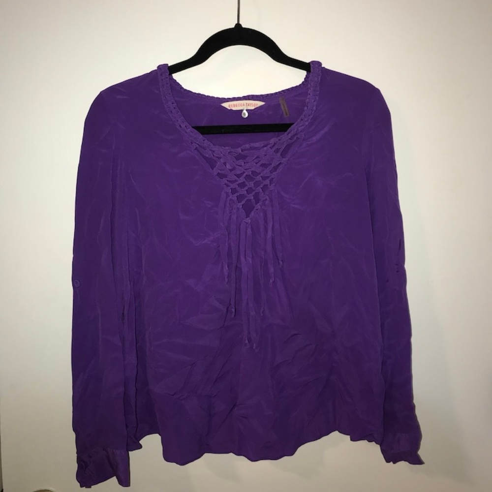Rebecca Taylor Silk Blouse Size 6